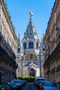 Exterior view of the Saint-Alexandre-Nevsky Russian Orthodox Cathedral, Paris, France