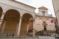 Exterior view of San Martino Church next to La Loggia in Siena, Tuscany, Italy Royalty Free Stock Photo