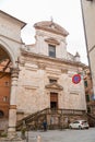 Exterior view of San Martino Church next to La Loggia in Siena, Tuscany, Italy Royalty Free Stock Photo