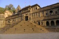 Exterior View of the scenic tourist landmark Maheshwar fort (Ahilya Fort) Royalty Free Stock Photo