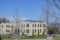 Exterior view of the School of Pharmacy building in the Loma Linda University