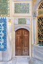 Exterior view of the shrine of Hazrat Abu Ayub Ansari, Eyup Sultan Mosque, Istanbul, Turkey Royalty Free Stock Photo