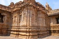 Exterior view of the sourhern walls. The Devakoshthas, Virupaksha temple, Pattadakal temple complex, Pattadakal, Karnataka. Southe