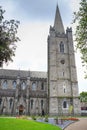 Exterior view of St Patrick`s Cathedral. St Patrick`s cathedral church is a national church of Republic of Ireland. Saint Patric