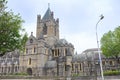 Exterior view of St Patrick`s Cathedral. St Patrick`s cathedral church is a national church of Republic of Ireland. Saint Patric