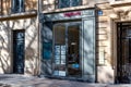 Exterior view of a StÃ©phane Plaza real estate agency, Paris, France