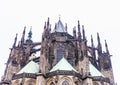 Exterior view of St. Vitus Cathedral, Prague,