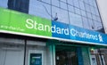 Exterior view of Standard Chartered Bank Royalty Free Stock Photo