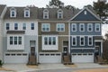 A row of four-story townhouses.