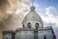 Lisbon, National pantheon dome at sunset, portugal