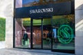 Exterior view of a Swarovski boutique on Avenue des Champs-ElysÃ©es, Paris, France Royalty Free Stock Photo