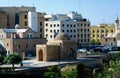 Exterior view to Al Nourieh Lady of the Light Shrine, Beirut, Lebanon Royalty Free Stock Photo