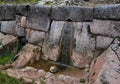 Exterior view to archaeological site of Tambomachay, Cuzco, Peru Royalty Free Stock Photo