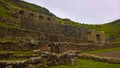 Exterior view to archaeological site of Tambomachay, Cuzco, Peru Royalty Free Stock Photo