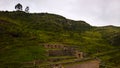 Exterior view to archaeological site of Tambomachay, Cuzco, Peru Royalty Free Stock Photo