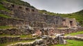 Exterior view to archaeological site of Tambomachay, Cuzco, Peru Royalty Free Stock Photo