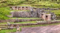 Exterior view to archaeological site of Tambomachay, Cuzco, Peru Royalty Free Stock Photo
