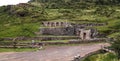 Exterior view to archaeological site of Tambomachay, Cuzco, Peru Royalty Free Stock Photo