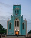 Exterior view to Basilica of the Immaculate Conception at Ouidah, Benin