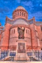 Exterior view to Cathedrale Notre Dame d`Afrique at Algiers, Algeria Royalty Free Stock Photo