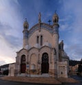 Exterior view to Cathedrale Notre Dame d`Afrique at Algiers, Algeria Royalty Free Stock Photo