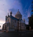 Exterior view to Cathedrale Notre Dame d`Afrique at Algiers, Algeria Royalty Free Stock Photo