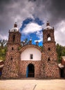 Exterior view to church of Raqchi, Cuzco, Peru Royalty Free Stock Photo