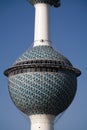 Exterior view to fresh water reservoir aka Kuwait Towers, Kuwait Royalty Free Stock Photo