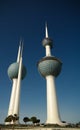 Exterior view to fresh water reservoir aka Kuwait Towers- 07.01.2015 Kuwait Royalty Free Stock Photo