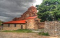 Exterior view to Holy Virgin mary Mary Perybleptos Church , Ohrid, North Macedonia