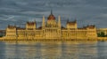 Exterior view to Hungary Parliament House, Budapest Hungary