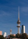 Exterior view to Kuwait Telecommunications Tower aka Liberation Tower, Kuwait