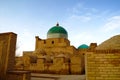 Exterior view to Mausoleum of Pahlavon Mahmoud at Itchan Kala in Khiva, Uzbekistan Royalty Free Stock Photo