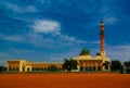 Exterior view to Niamey Grand mosque in Niamey, Niger Royalty Free Stock Photo