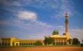 Exterior view to Niamey Grand mosque in Niamey, Niger Royalty Free Stock Photo