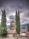 Exterior view to Presveta Bogorodica Kamensko Church, Ohrid, North Macedonia Royalty Free Stock Photo