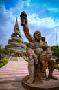 Exterior view to the Reunification Monument, Yaounde, Cameroon