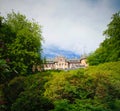 Exterior view to Sofiero palace ,Helsingborg, Sweden Royalty Free Stock Photo