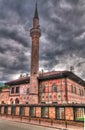 Exterior view to Spotted Mosque Alaca Cami Kalkandelen aka painted mosque, Tetovo, North Macedonia Royalty Free Stock Photo