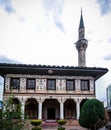 Exterior view to Spotted Mosque Alaca Cami Kalkandelen aka painted mosque, Tetovo, North Macedonia Royalty Free Stock Photo