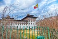 Exterior view of the Trassichoe Dzong Royalty Free Stock Photo