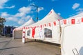 Exterior view of Turkish Red Crescent tents