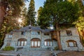 Exterior view of the Vikingsholm in Lake Tahoe area Royalty Free Stock Photo