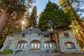 Exterior view of the Vikingsholm in Lake Tahoe area Royalty Free Stock Photo