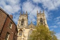 Exterior view of York Minster, in York, England Royalty Free Stock Photo