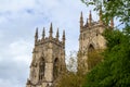 Exterior view of York Minster, in York, England Royalty Free Stock Photo