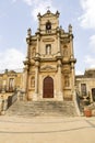 Exterior Views of Chiesa del Carmine in FloridiÃâÃÂ­a, Province of Syracuse Royalty Free Stock Photo