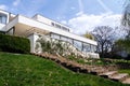 Exterior of the Villa Tugendhat by architect Ludwig Mies van der Rohe built in 1929-1930, modern functionalism architecture Royalty Free Stock Photo