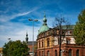 Exterior of the Volksbank building in Kaiserslautern, Germany.