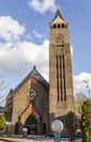 Exterior of the Vredeskerk Catholic Church Our Lady Queen of Peace in De Pijp in Amsterdam, The Netherlands Royalty Free Stock Photo